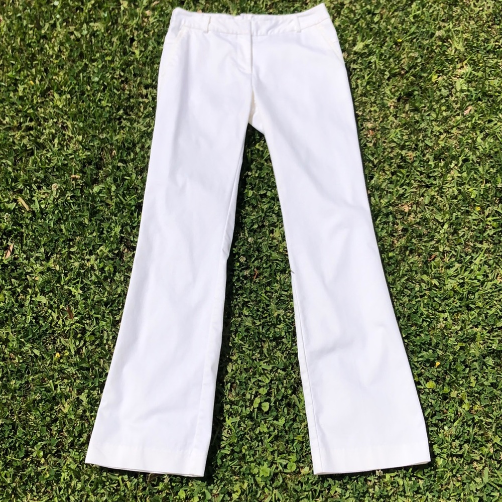 H&M White Straight Leg Pants